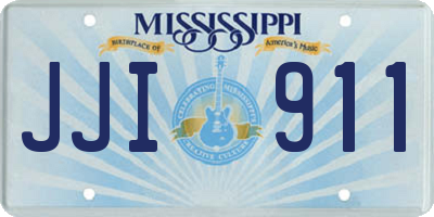 MS license plate JJI911