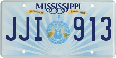 MS license plate JJI913
