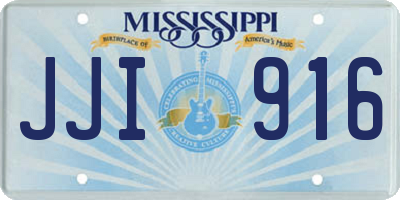 MS license plate JJI916