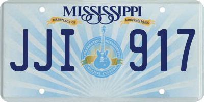 MS license plate JJI917