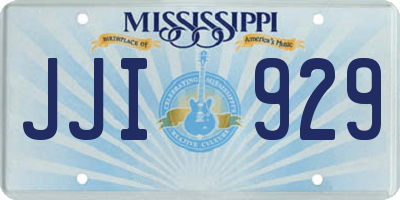 MS license plate JJI929