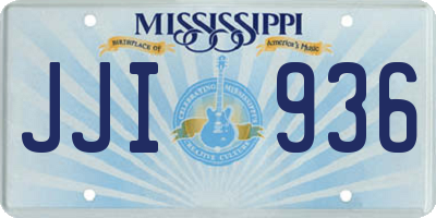 MS license plate JJI936