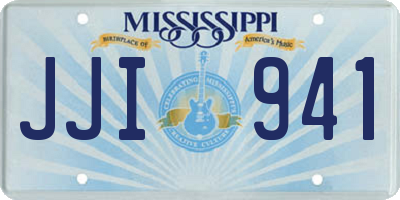 MS license plate JJI941