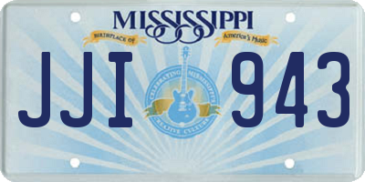 MS license plate JJI943