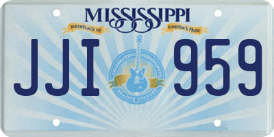 MS license plate JJI959
