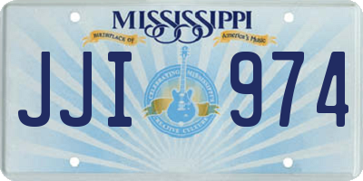 MS license plate JJI974