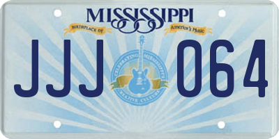 MS license plate JJJ064