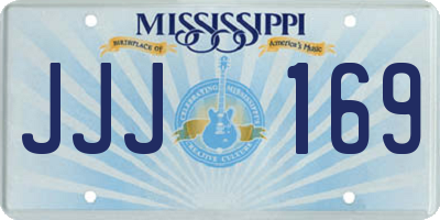 MS license plate JJJ169