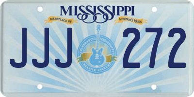 MS license plate JJJ272