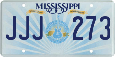 MS license plate JJJ273
