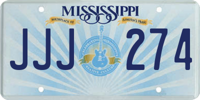 MS license plate JJJ274