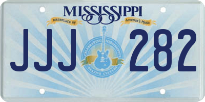 MS license plate JJJ282