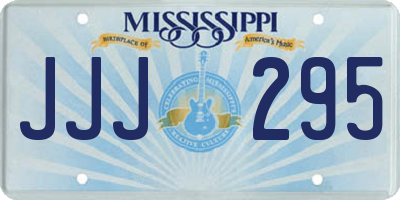 MS license plate JJJ295