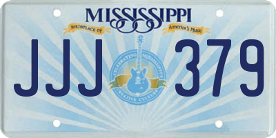 MS license plate JJJ379