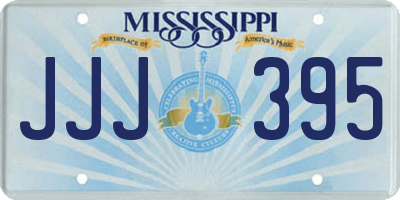 MS license plate JJJ395