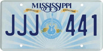 MS license plate JJJ441