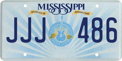 MS license plate JJJ486