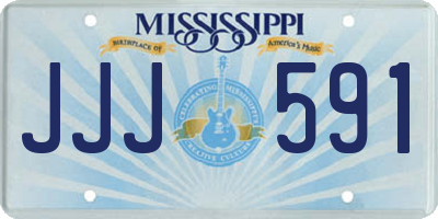 MS license plate JJJ591