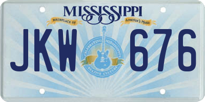 MS license plate JKW676