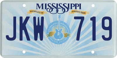 MS license plate JKW719