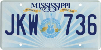 MS license plate JKW736