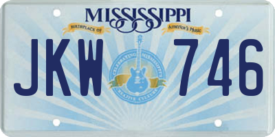 MS license plate JKW746