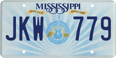 MS license plate JKW779