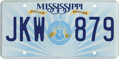 MS license plate JKW879