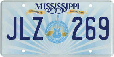 MS license plate JLZ269