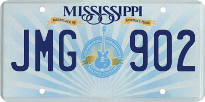 MS license plate JMG902
