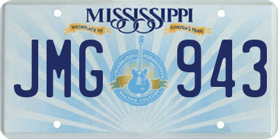 MS license plate JMG943