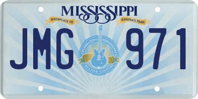MS license plate JMG971