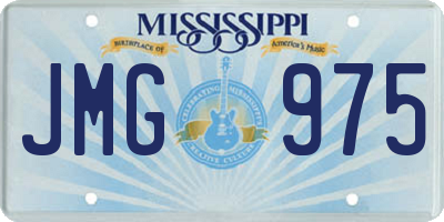 MS license plate JMG975