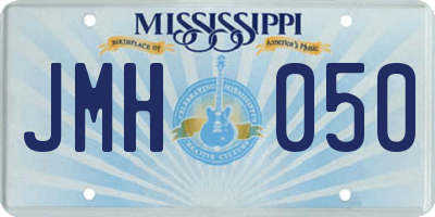 MS license plate JMH050