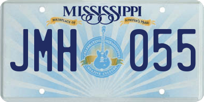 MS license plate JMH055