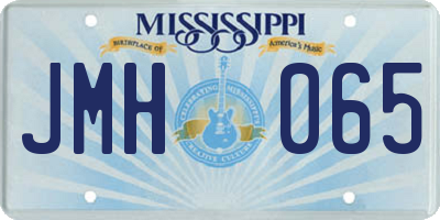 MS license plate JMH065