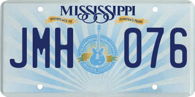 MS license plate JMH076