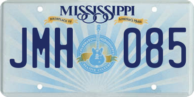 MS license plate JMH085