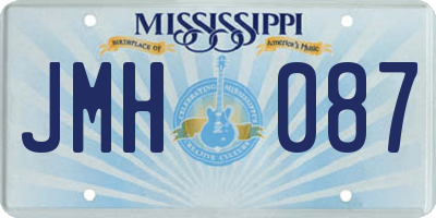 MS license plate JMH087