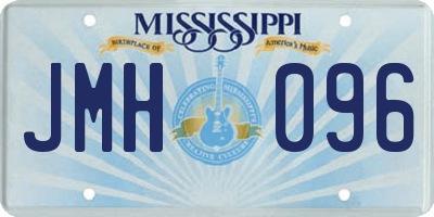 MS license plate JMH096