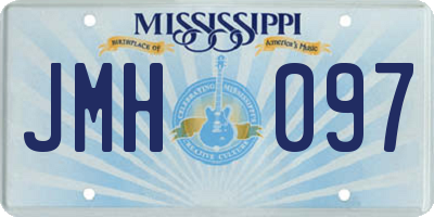 MS license plate JMH097