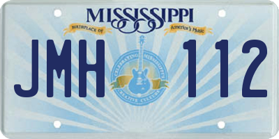MS license plate JMH112