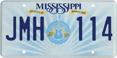 MS license plate JMH114