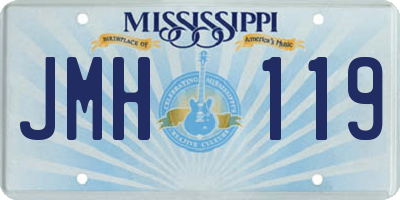 MS license plate JMH119