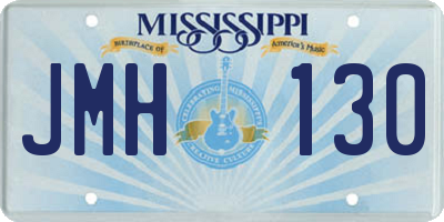 MS license plate JMH130