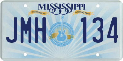 MS license plate JMH134