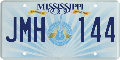 MS license plate JMH144