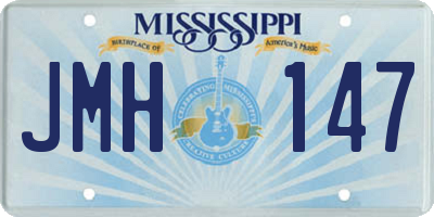 MS license plate JMH147