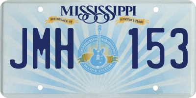 MS license plate JMH153