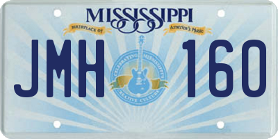 MS license plate JMH160